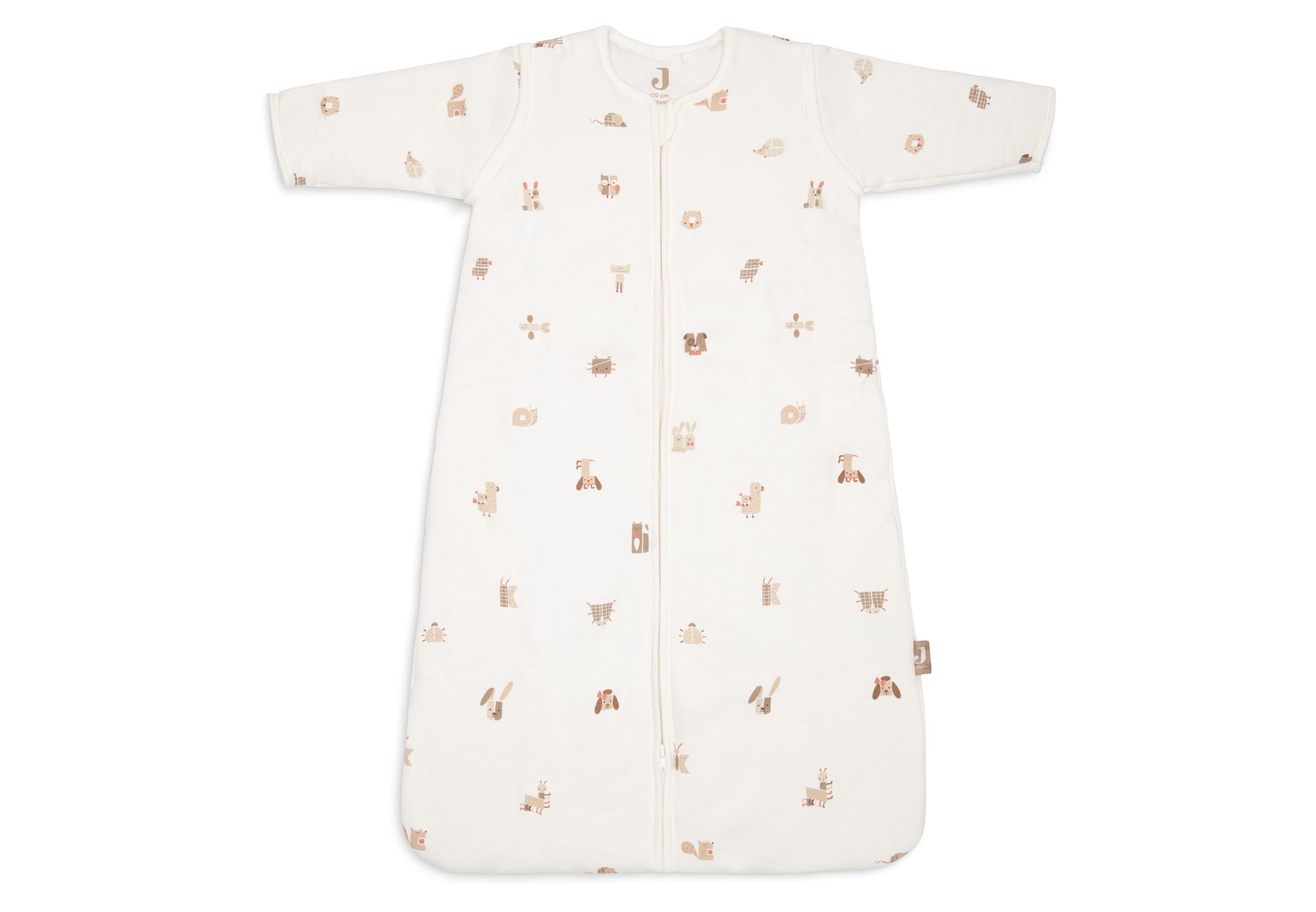 Jollein – Baby Schlafsack mit abnehmbaren Ärmeln 110 cm – Animal Friends