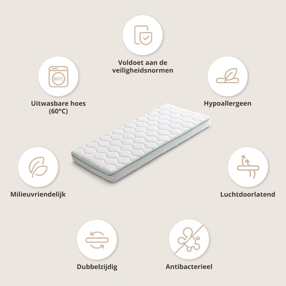 Matras voor een kinderbed kiezen: maten, materialen en tips