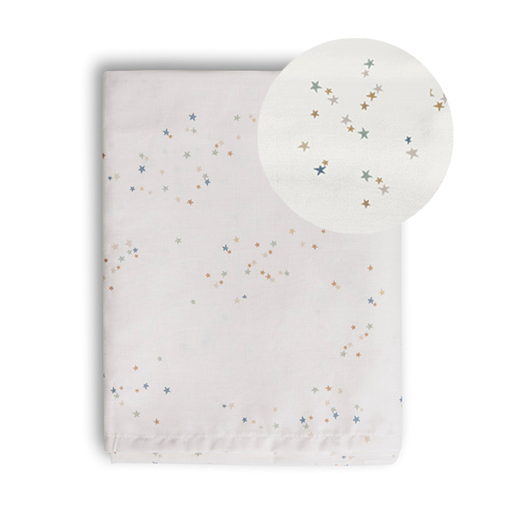 LEDIKANT LAKEN 100 X 140 CM «STARS» | OFF-WHITE MET STERREN