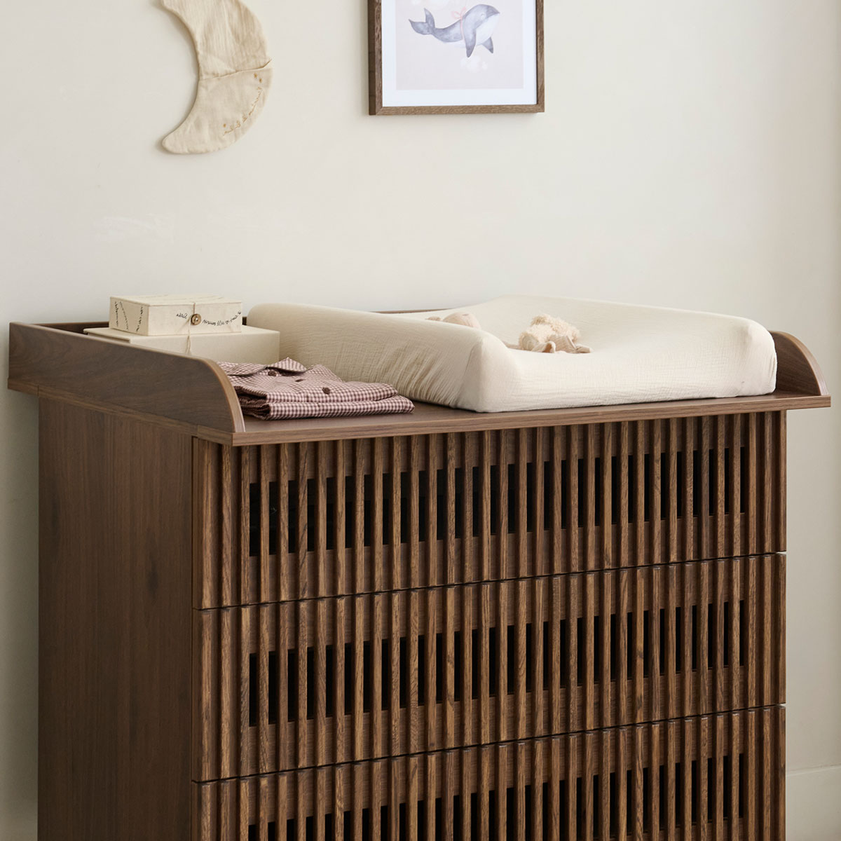 Bladvergroter voor commode «Japandi» | Wenge