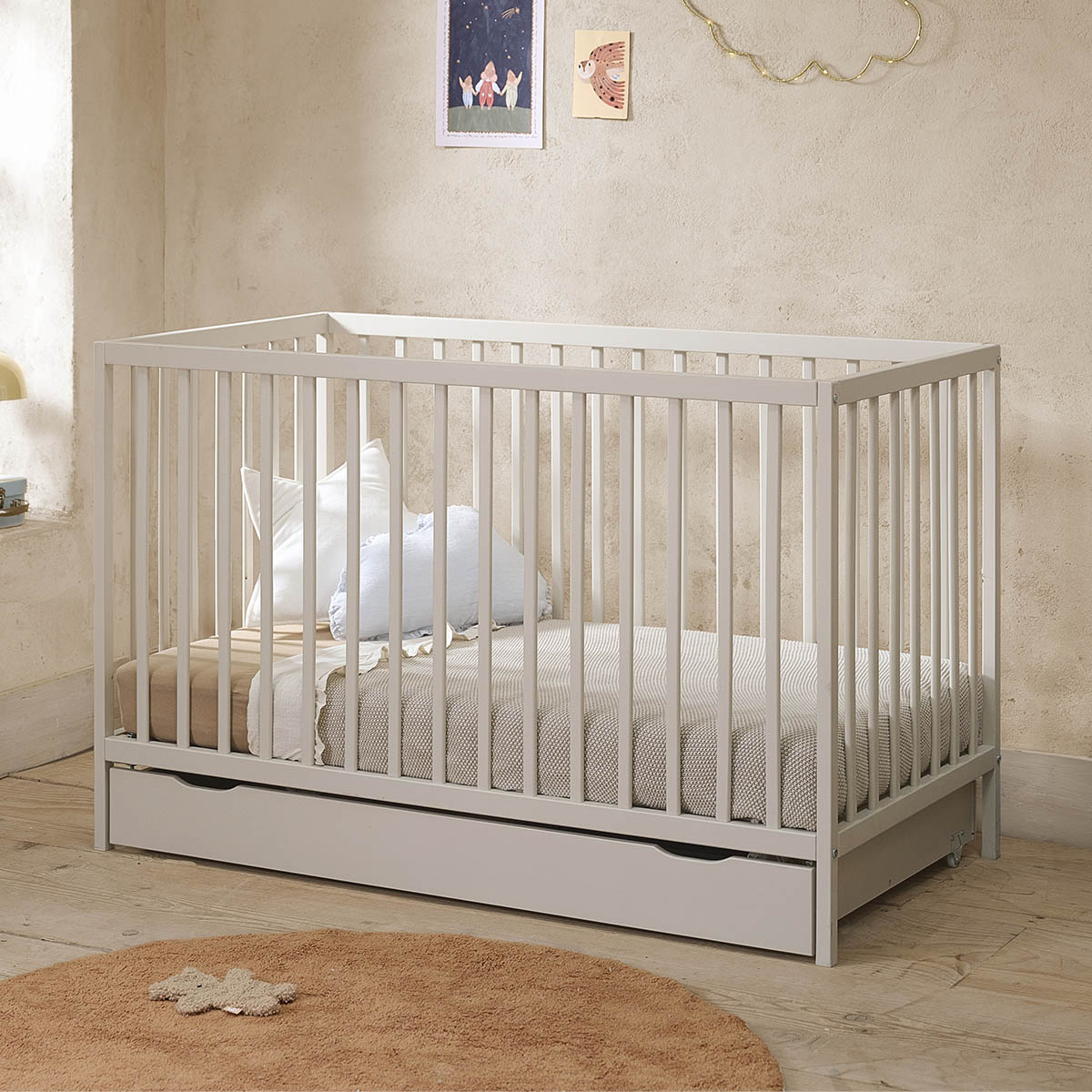 Babybett «Hetre» | 60 x 120 cm | Beige