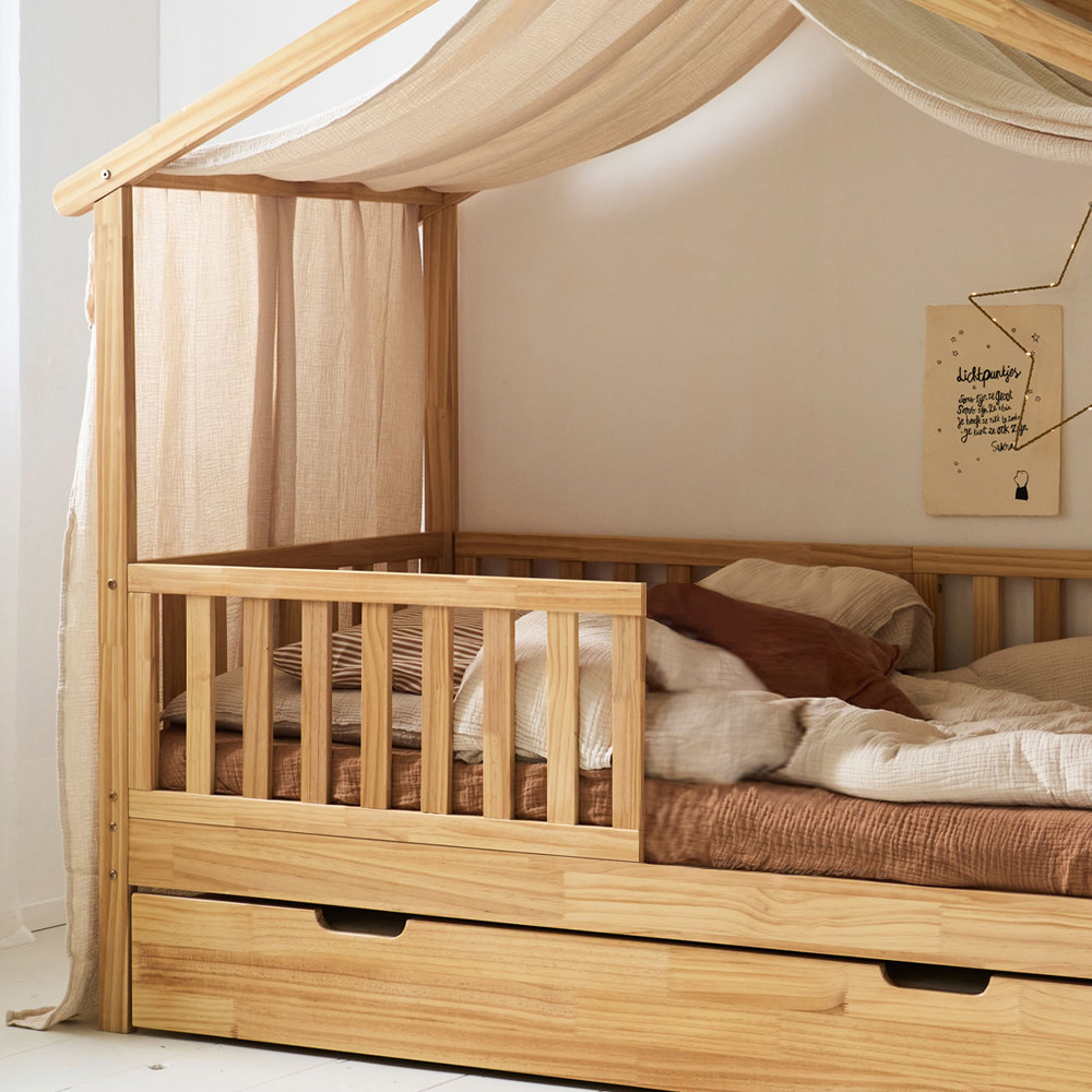 BEDHUISJE / JUNIORBED «MAISON» | 160 X 80 CM | NATUREL