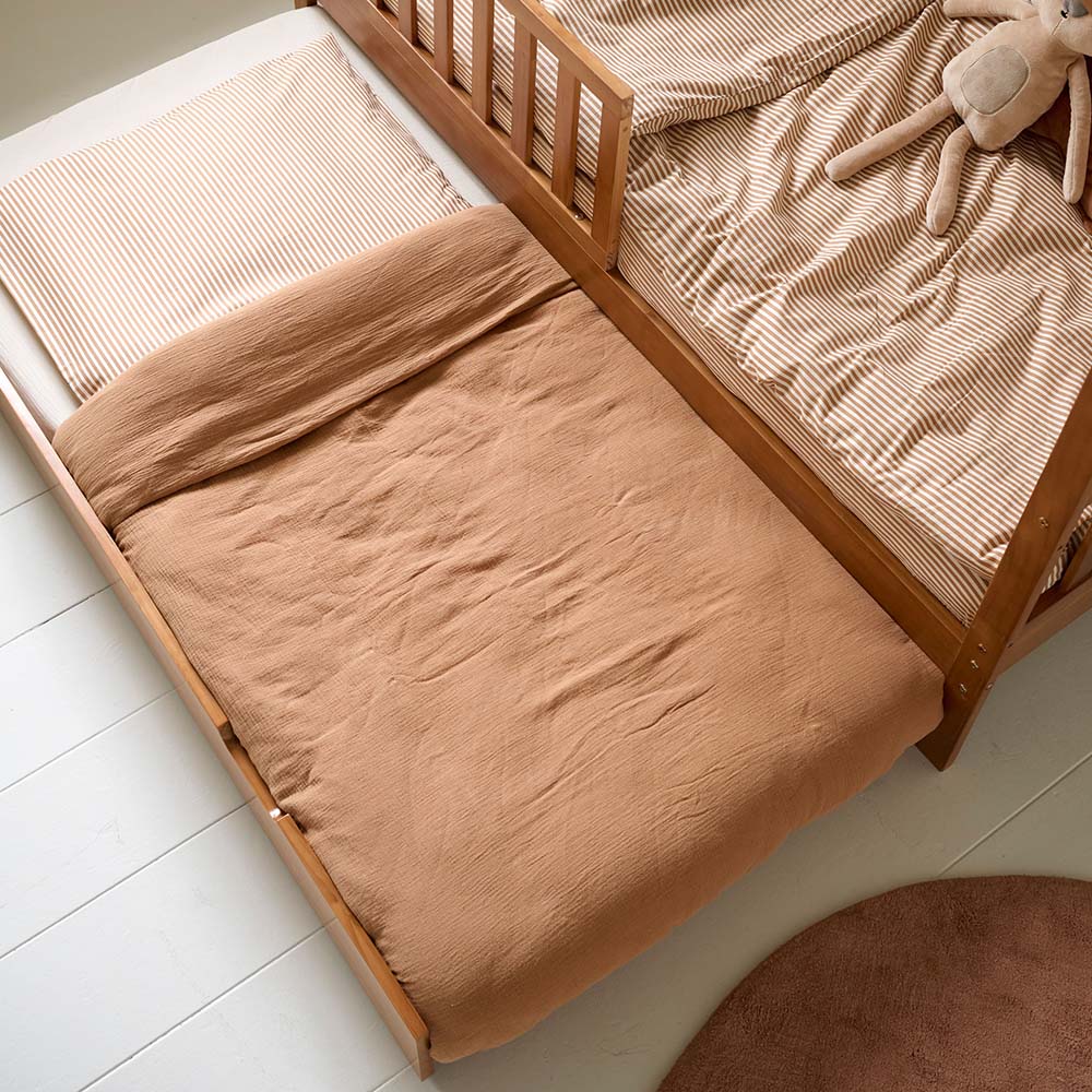 ONDERSCHUIFBED VOOR BEDHUISJE «MAISON» (80 X 160 CM ) | WALNOOT