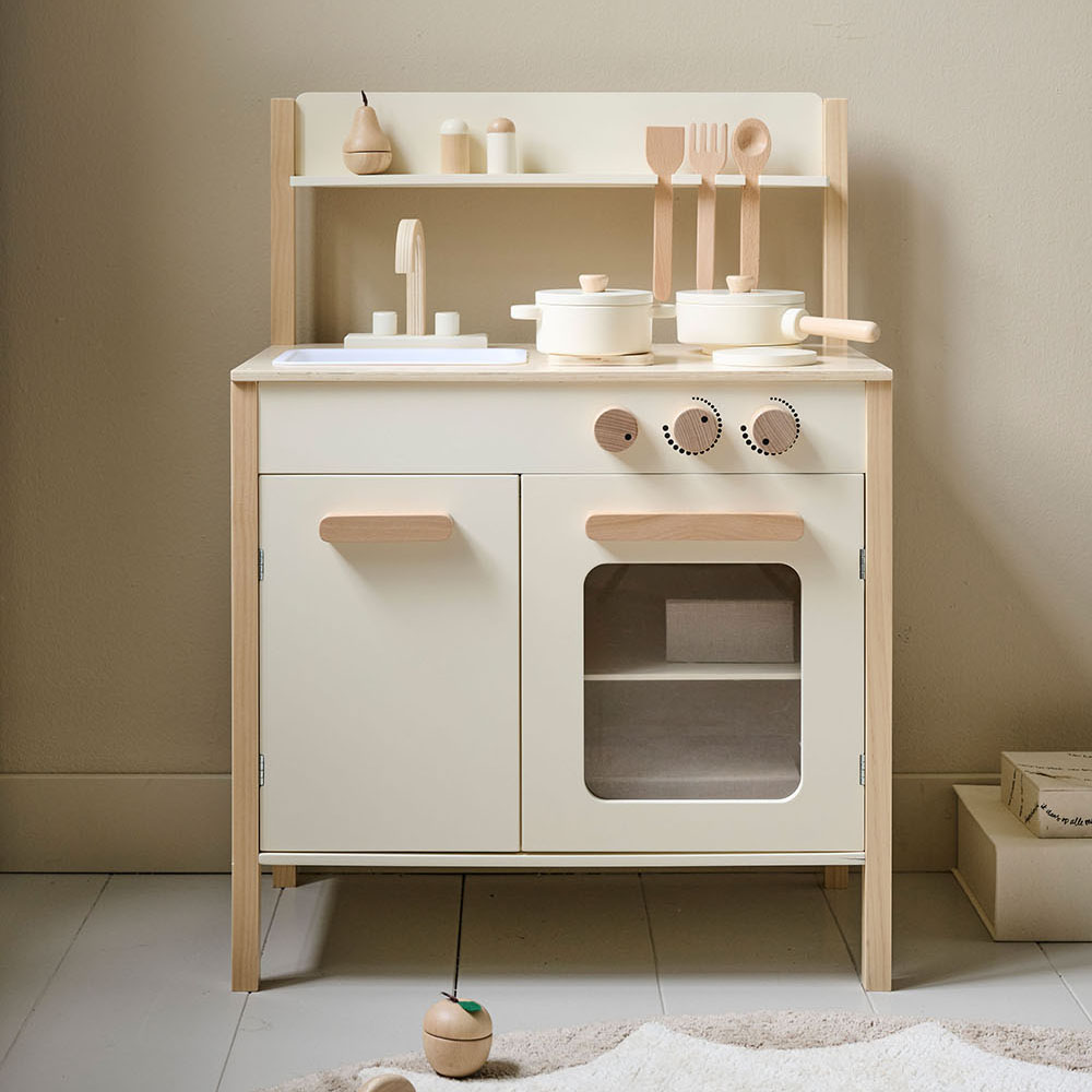 Wooden play kitchen «Chantilly» | Beige