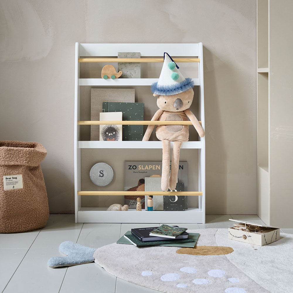 Montessori boekenkast met drie schappen | Wit