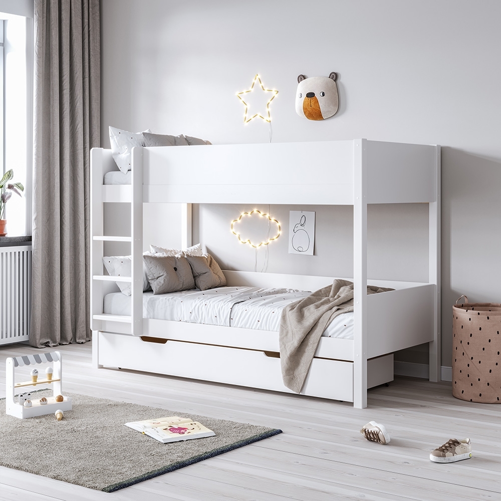Nuage bunk bed in natural wood, space-saving black friday beds for siblings