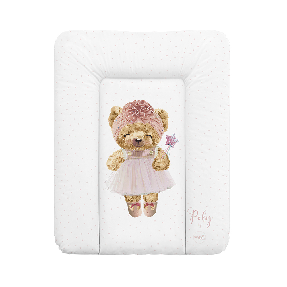 Washable changing mat with cute bear print, practical baby gifts for girls