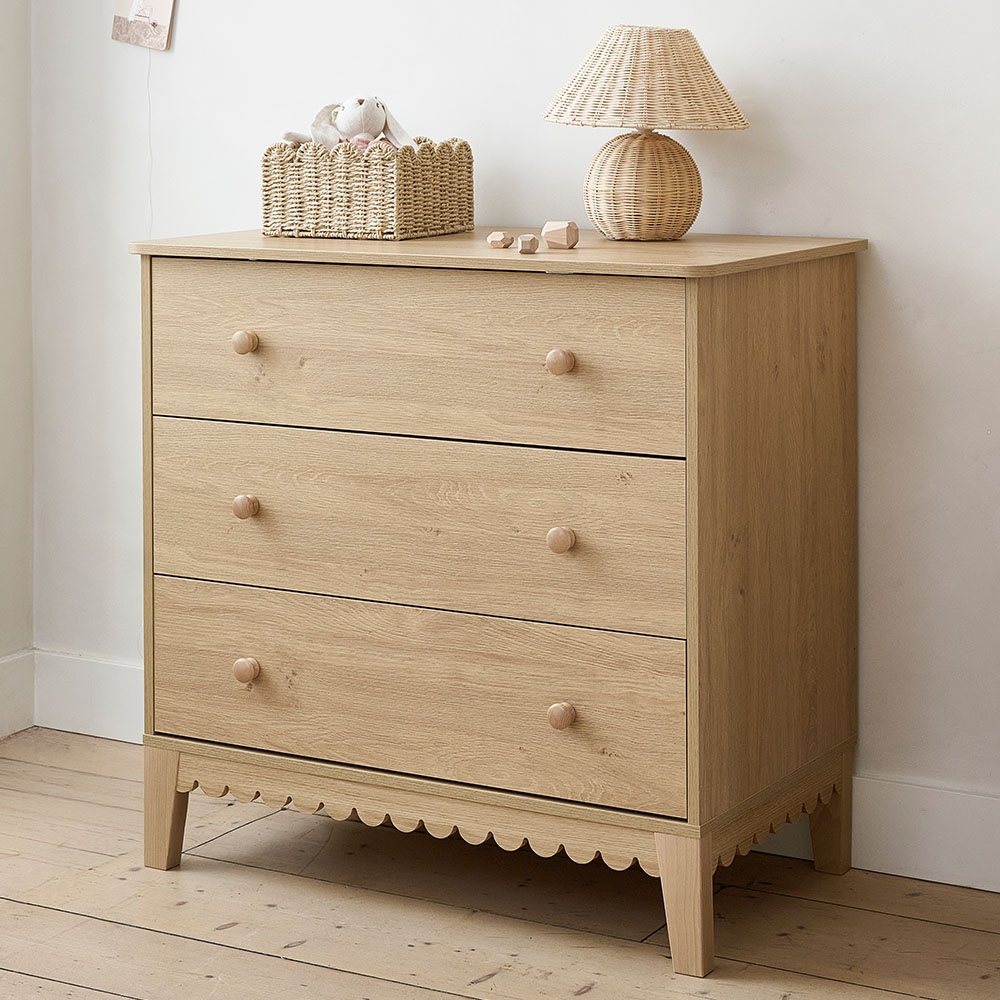 COMMODE 3 TIROIRS «CANNELLE» 