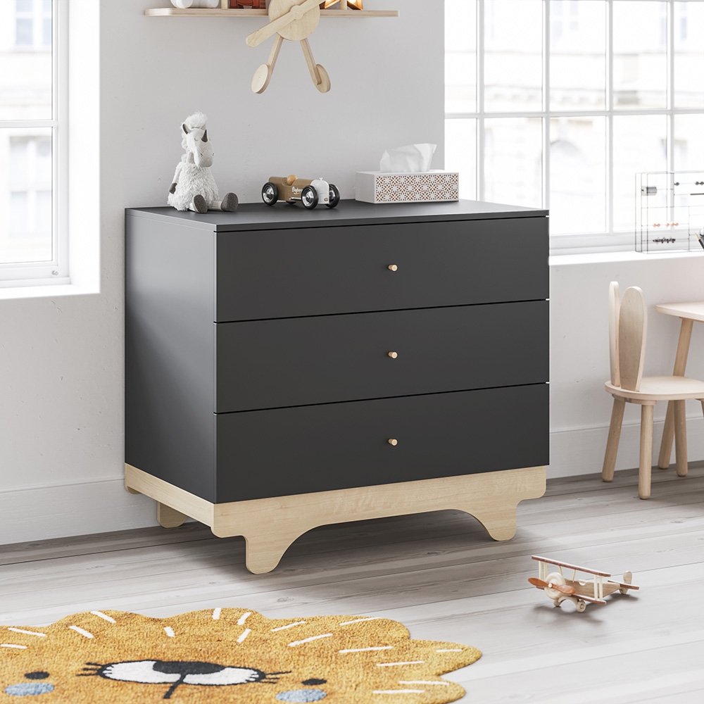 Bladvergroter Commode 'Playwood' zwart | Petite