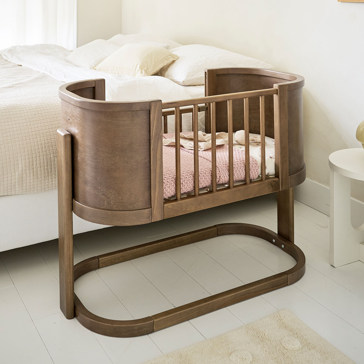 2-in-1 co sleeper / aanschuifbedje «Cocoon» | Cocoa