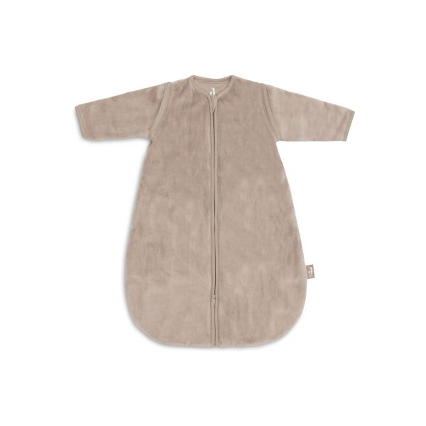 Jollein - Baby Slaapzak met Afritsbare Mouw Rond 60cm Velvet - Milky Coffee