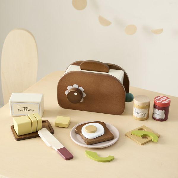 Broodrooster hout «Noyer» | 14-delig