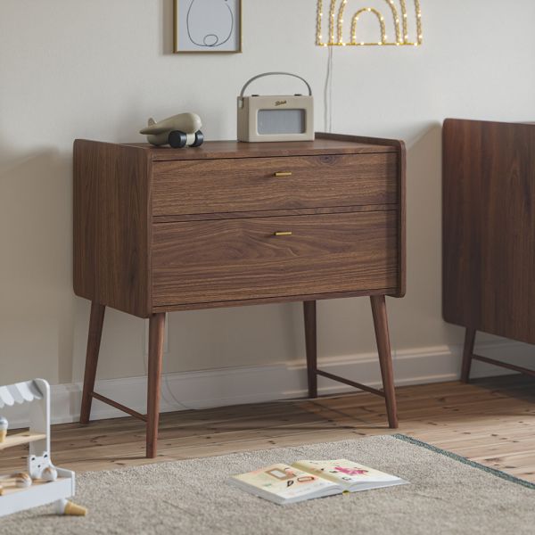 COMMODE VOOR BABY «ROSEAU» | WALNOOT
