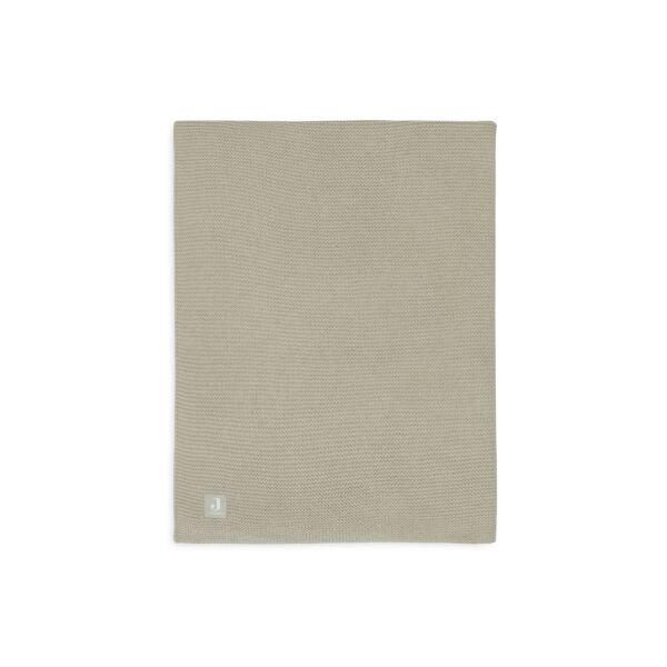 Jollein - Deken Wieg 75x100cm Basic Knit - Olive Green