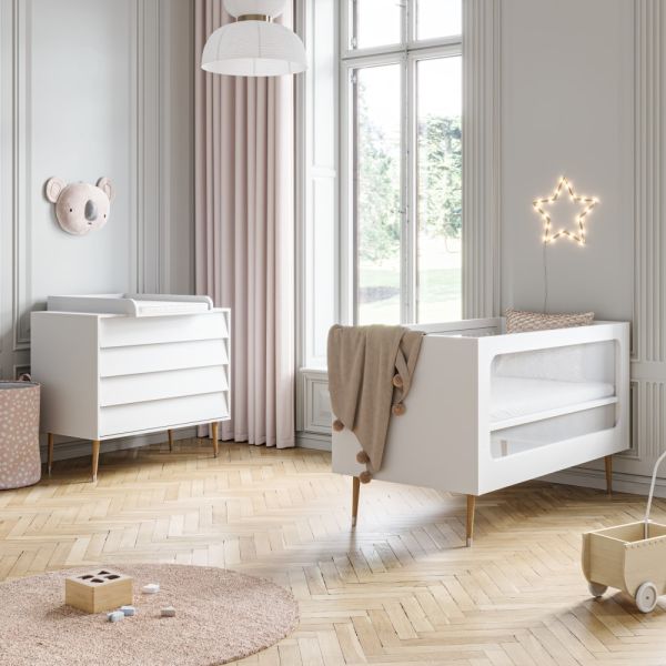 Babykamer 2-delig wit hout Bosque van Petite Amélie