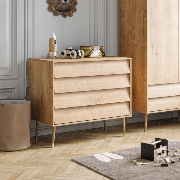 Commode van hout uit de Bosque collectie in naturel van Petite Amélie