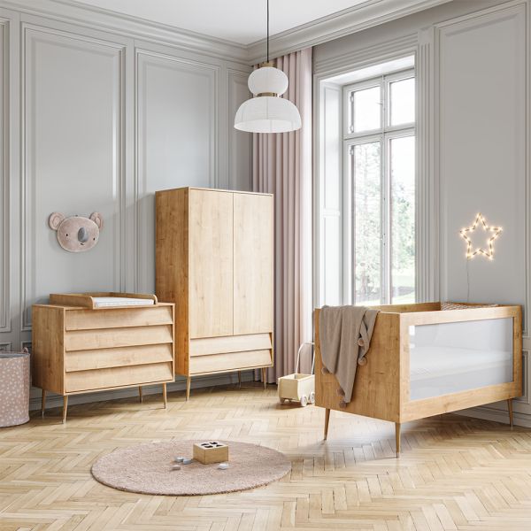 Meegroei babykamer «Bosque» 3-delig hout