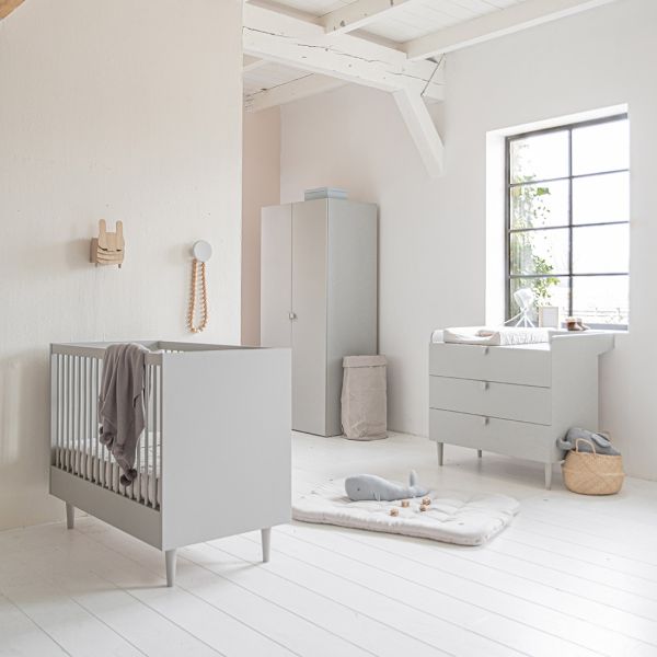 Etoile complete babykamer grijs