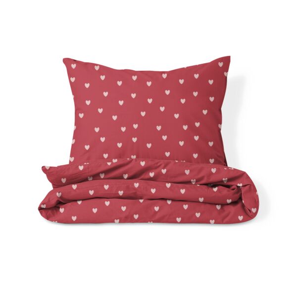 Dekbedovertrekset flanel «Heart» | 120 x 150 cm