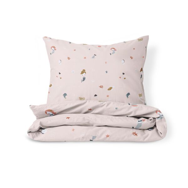 DEKBEDOVERTREKSET 120x150 CM «MERMAIDS» | LICHT OUDROZE