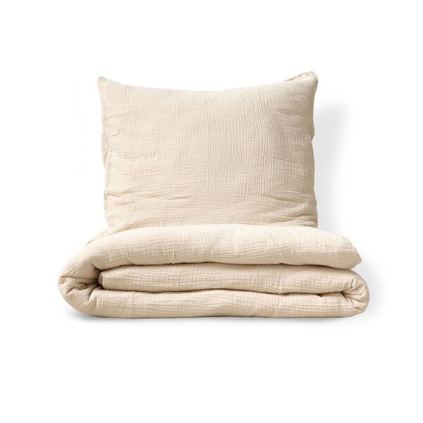 Dekbedovertrekset 200x140cm, incl. kussenhoes | Beige