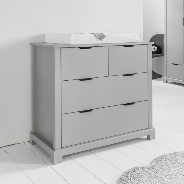 Grijze Commode Céleste met 4 laden | Petite Amélie