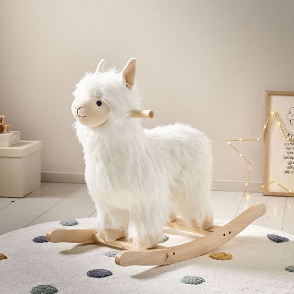 Hobbelpaard houten Alpaca van Petite Amélie