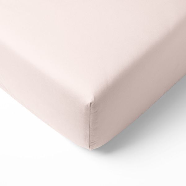 Biologisch Katoenen Jersey Hoeslaken 90x200 cm| Licht roze
