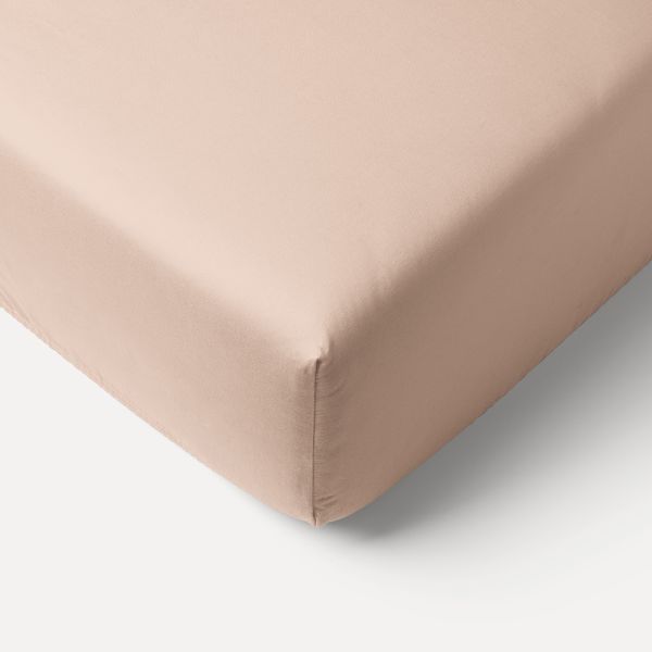 Hoeslaken in roze 70x140 cm van biologisch jersey katoen van Petite Amélie