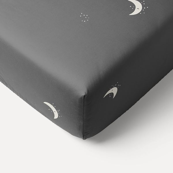 Biologisch katoenen hoeslaken voor cosleeper | ster en maan