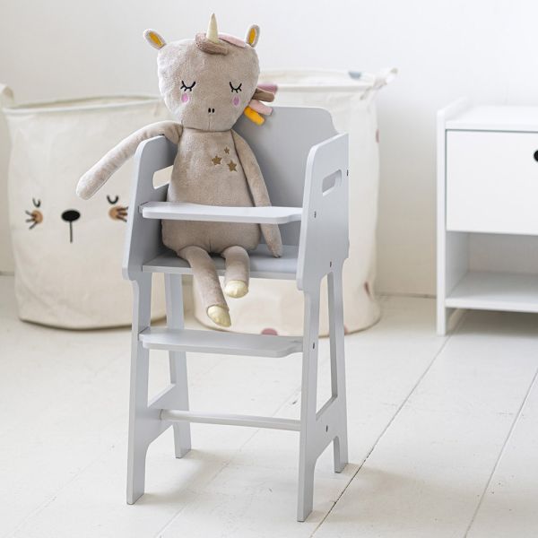 Houten poppenstoel grijs van Petite Amélie