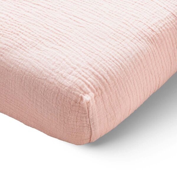 HOESLAKEN 70X140 CM MOUSSELINE | 100% BIOLOGISCH KATOEN | ROZE