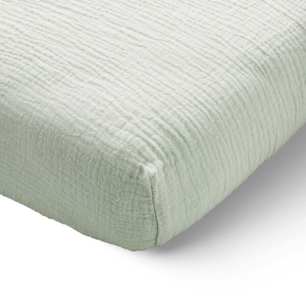 HOESLAKEN 80 X 160 CM | MOUSSELINE KATOEN | GROEN