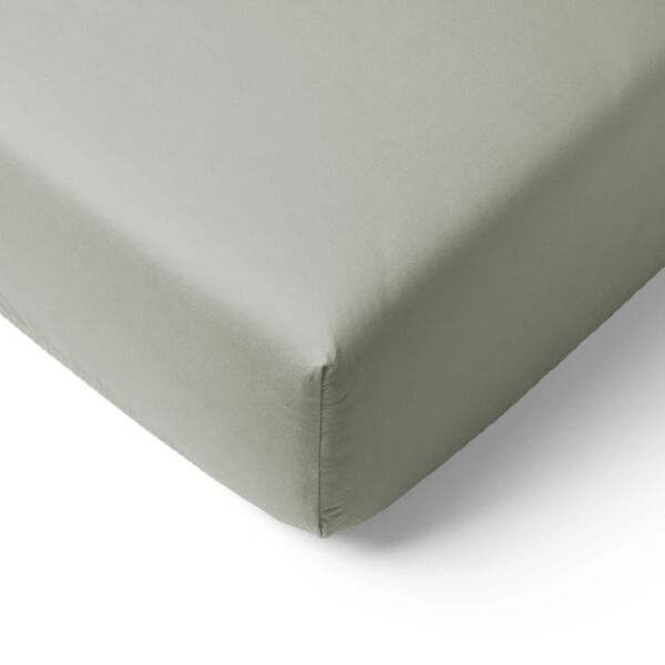 BIOLOGISCH KATOENEN JERSEY HOESLAKEN 70/80 X 140 CM | OLIJFGROEN
