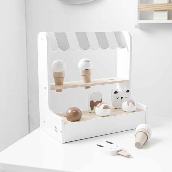 12-delige speelgoed ijskraam voor kinderen in pastelkleuren | Made by a Mum | Petite Amélie