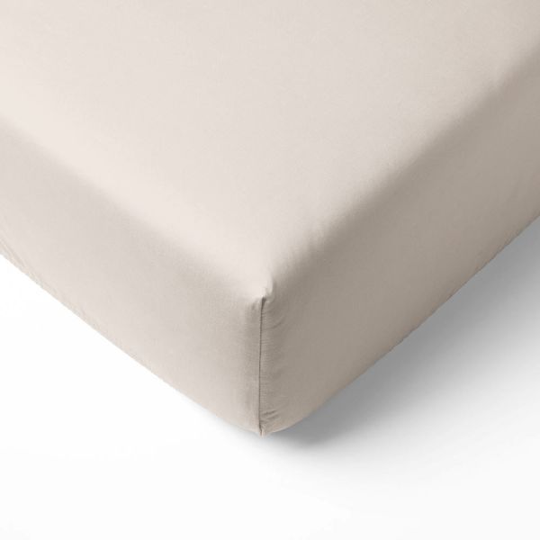 Jersey hoeslaken BIOLOGISCH KATOEN - Licht Taupe | 80 x 160 cm