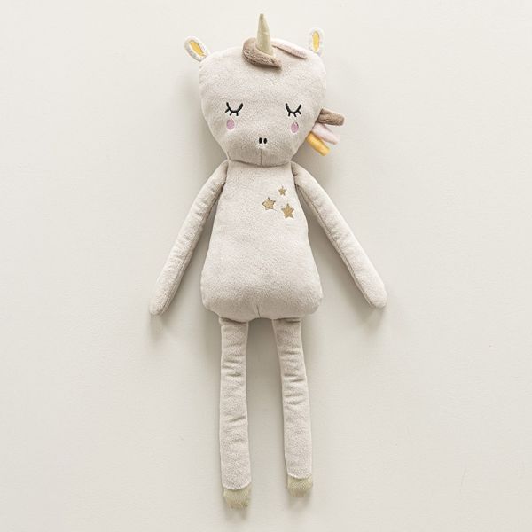 Baby knuffel unicorn «Lara» | beige en roze | 50cm