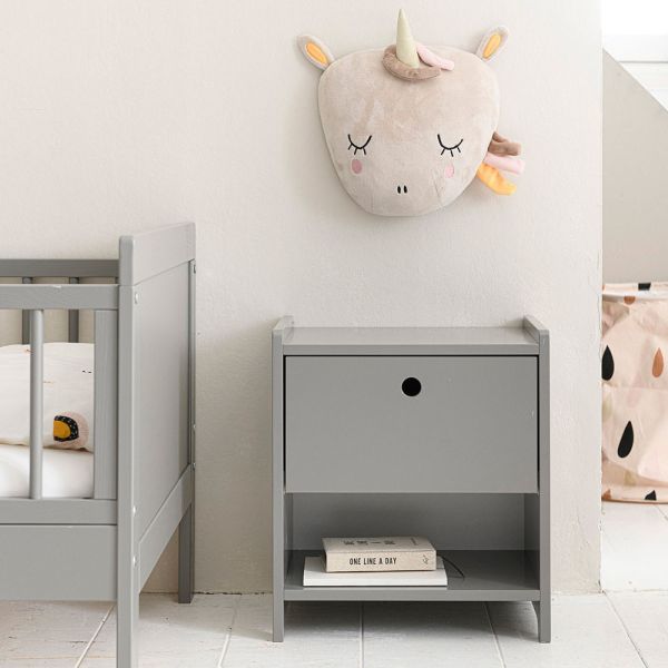 Nachtkastje voor naast peuterbed in de kleur Grijs van Petite Amélie | Made by a Mum