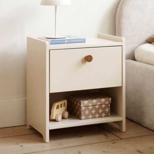 Houten nachtkastje «Lune» | Beige