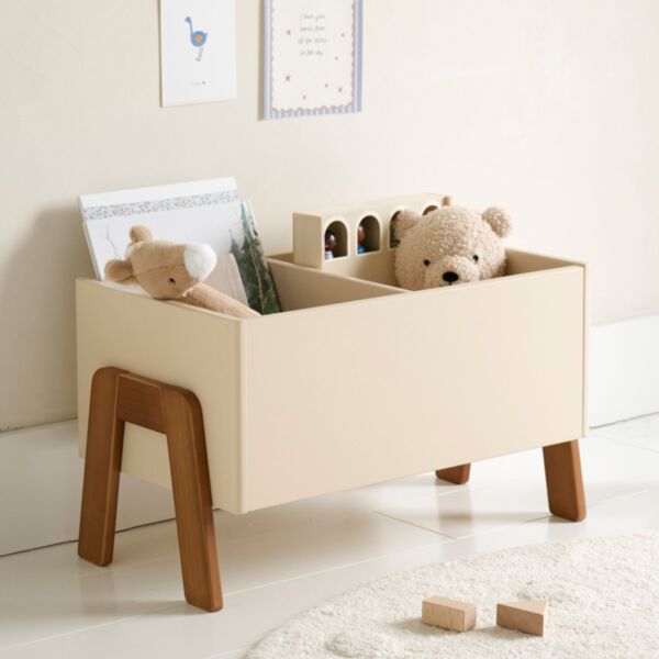 Boekenkist met vakken «Lune» | Beige
