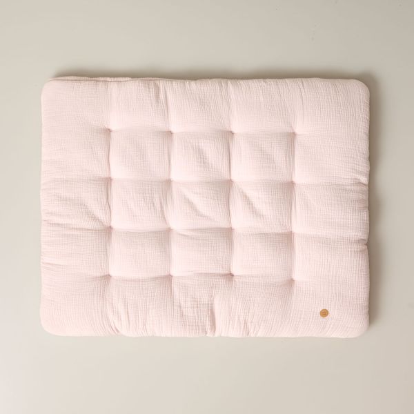 Biologisch katoenen speelkleed Biscuit | 110x85cm | Zacht roze