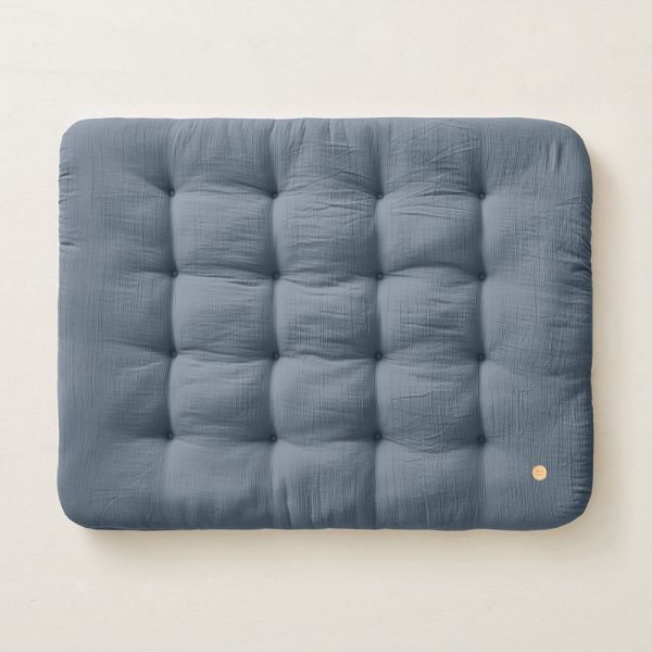 Speelkleed donkerblauw 110x85 biologisch katoen van Petite Amélie