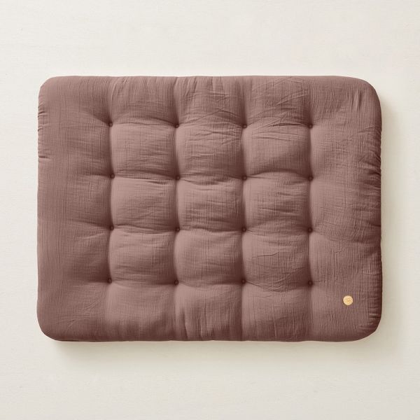 Speelkleed donkerroze 110x85 biologisch katoen van Petite Amélie