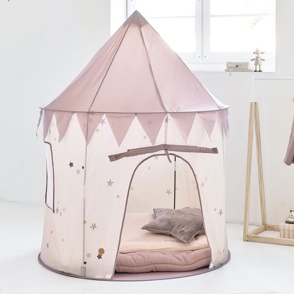Speeltent pop-up «Lara» | licht en donker roze | 135 cm hoog