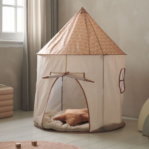 SPEELTENT POP-UP «MIEL» | 1,35 M HOOG | BEIGE & BRUIN