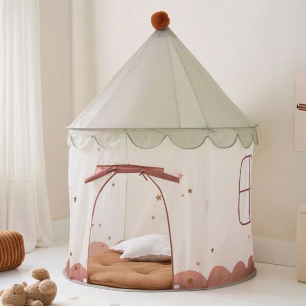 Speeltent pop-up «Légende» | Beige en groen