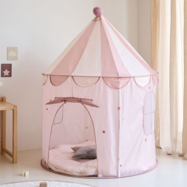 Speeltent pop-up «Légende» | Roze en beige