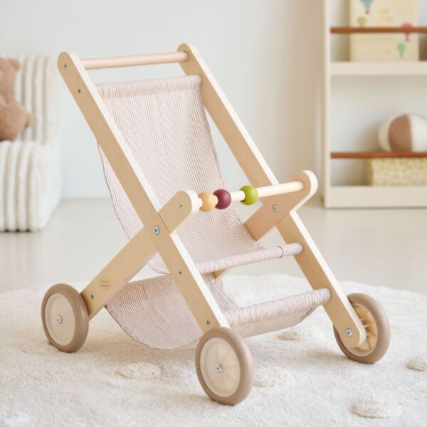 Houten poppenwagen «Noisette»