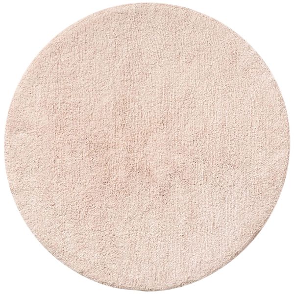 Vloerkleed met ronde vorm van katoen in roze van Petite Amélie