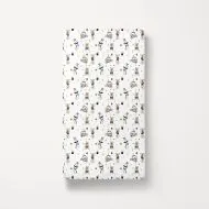 drap housse pour lit enfant 70x140 coton bio blanc cirque animaux Petite Amélie 2